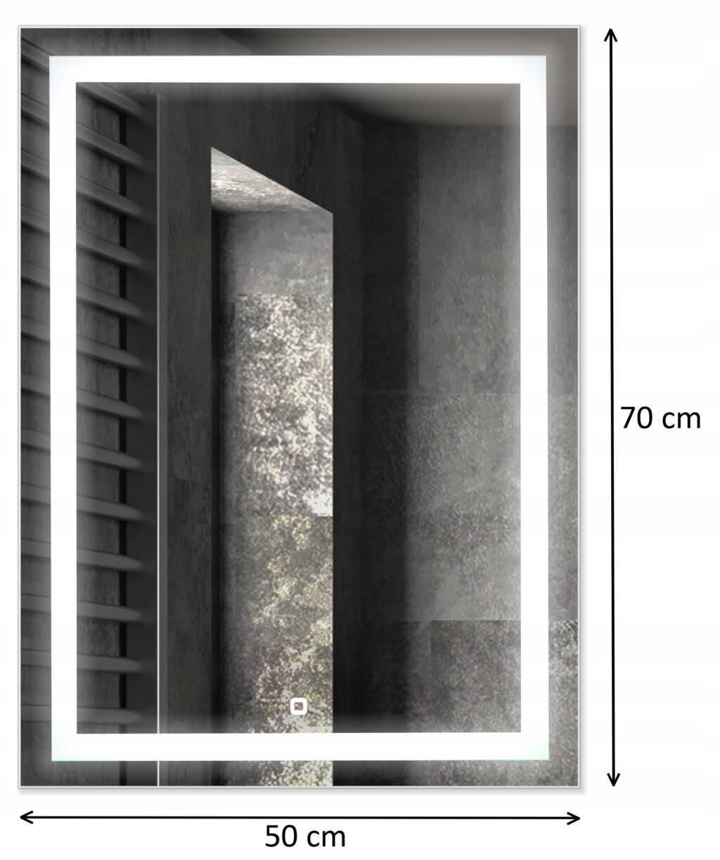 Lustro Led z włącznikiem Nocturn 50x70cm - obrazek 10