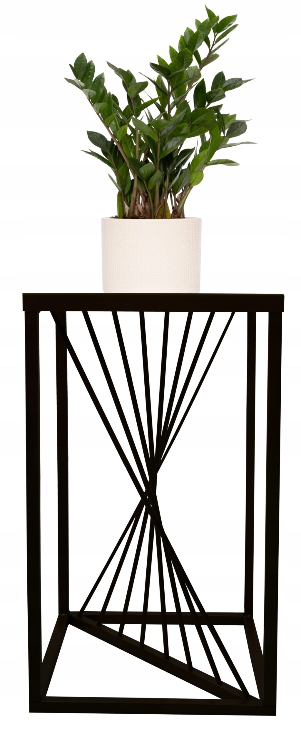 Kwietnik metalowy stojący RIVER czarny 40cm