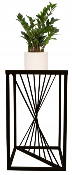 Kwietnik metalowy stojący RIVER czarny 40cm