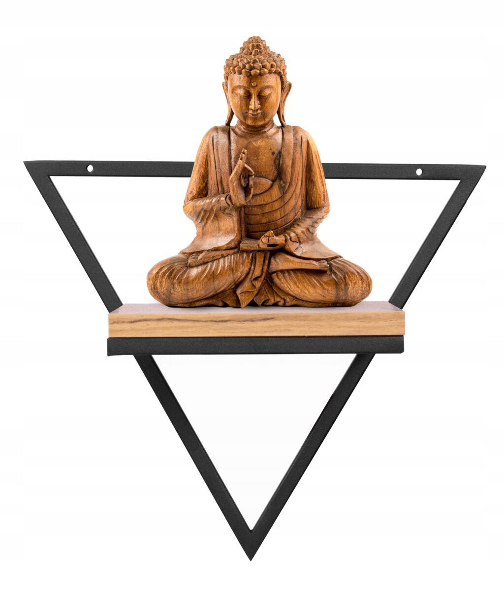 Kwietnik metalowy wiszący czarny na ścianę blat - obrazek 3