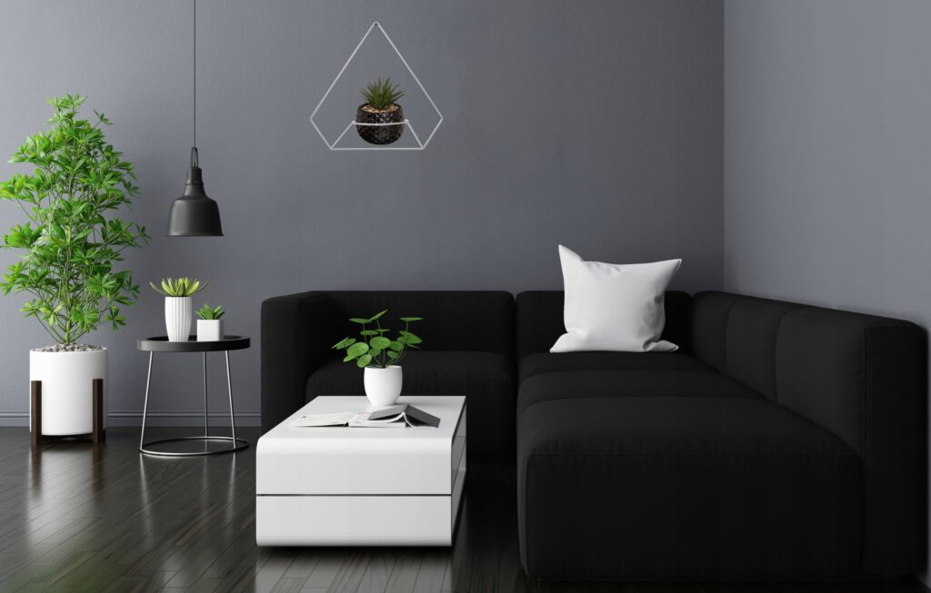 Kwietnik wiszący na ścianę loft metalowy srebrny - obrazek 2