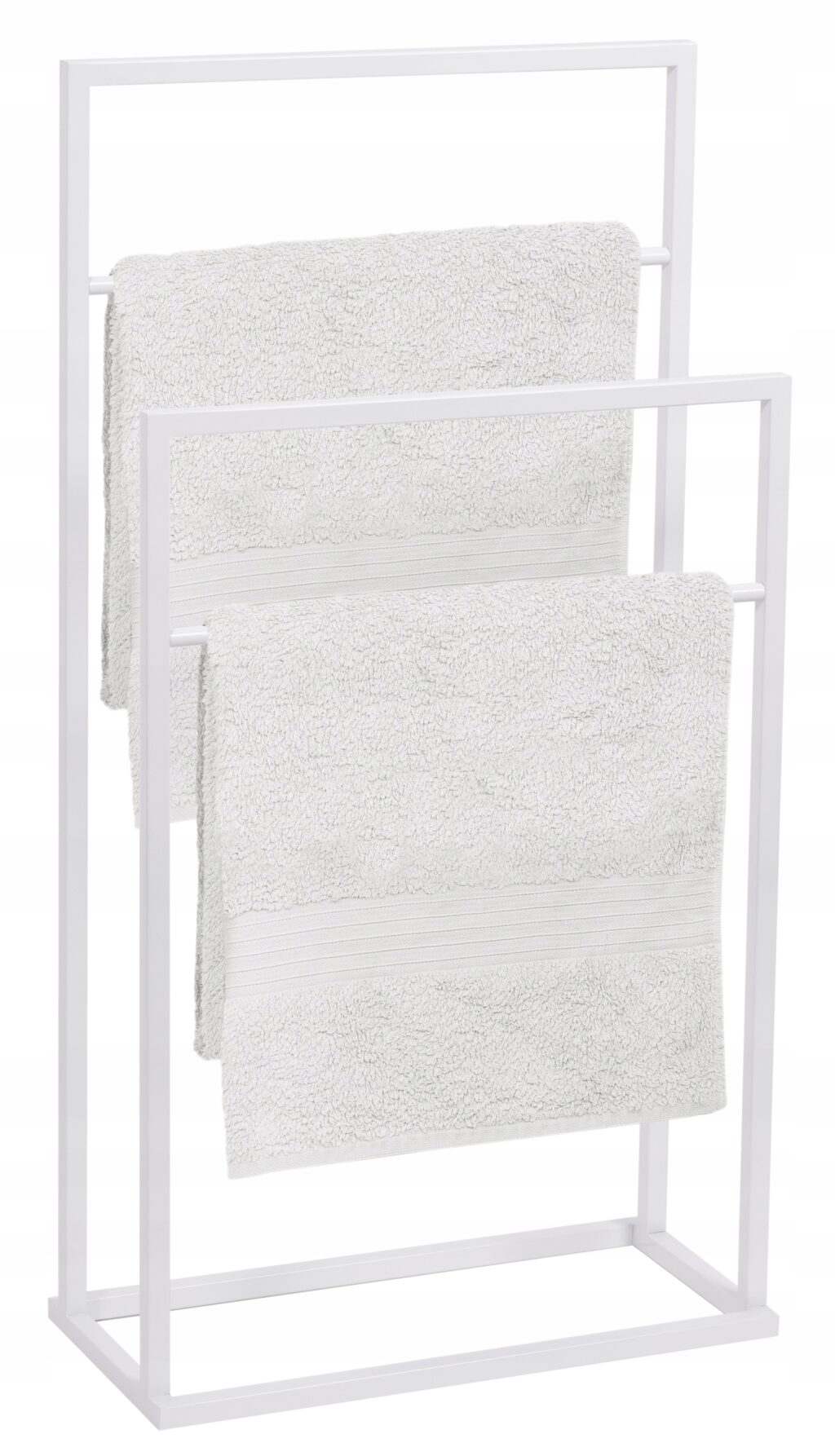 Stojak na ręczniki DUO 2-ramienny biały