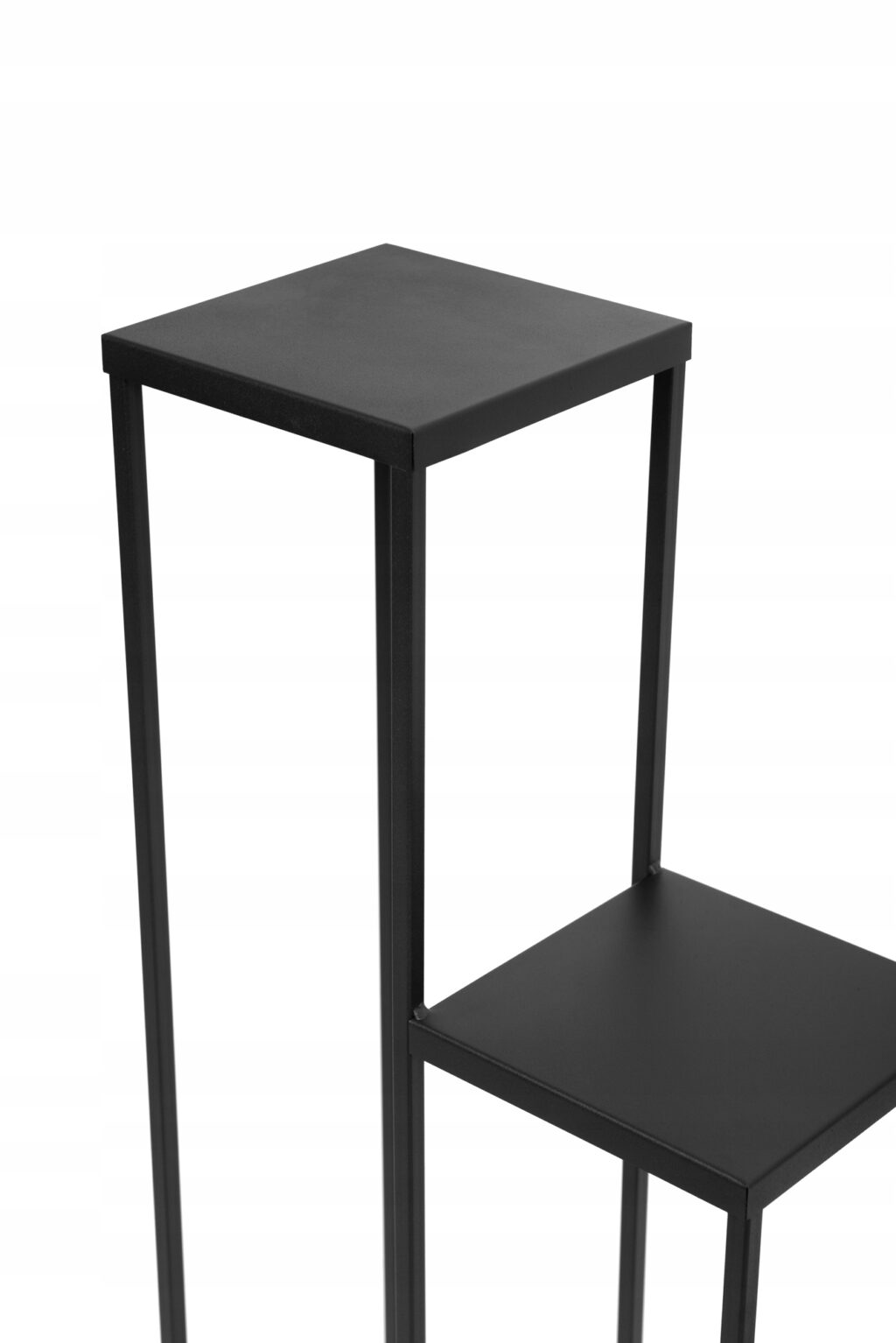 Kwietnik stojak metal loft 3 donicowy czarny - obrazek 3