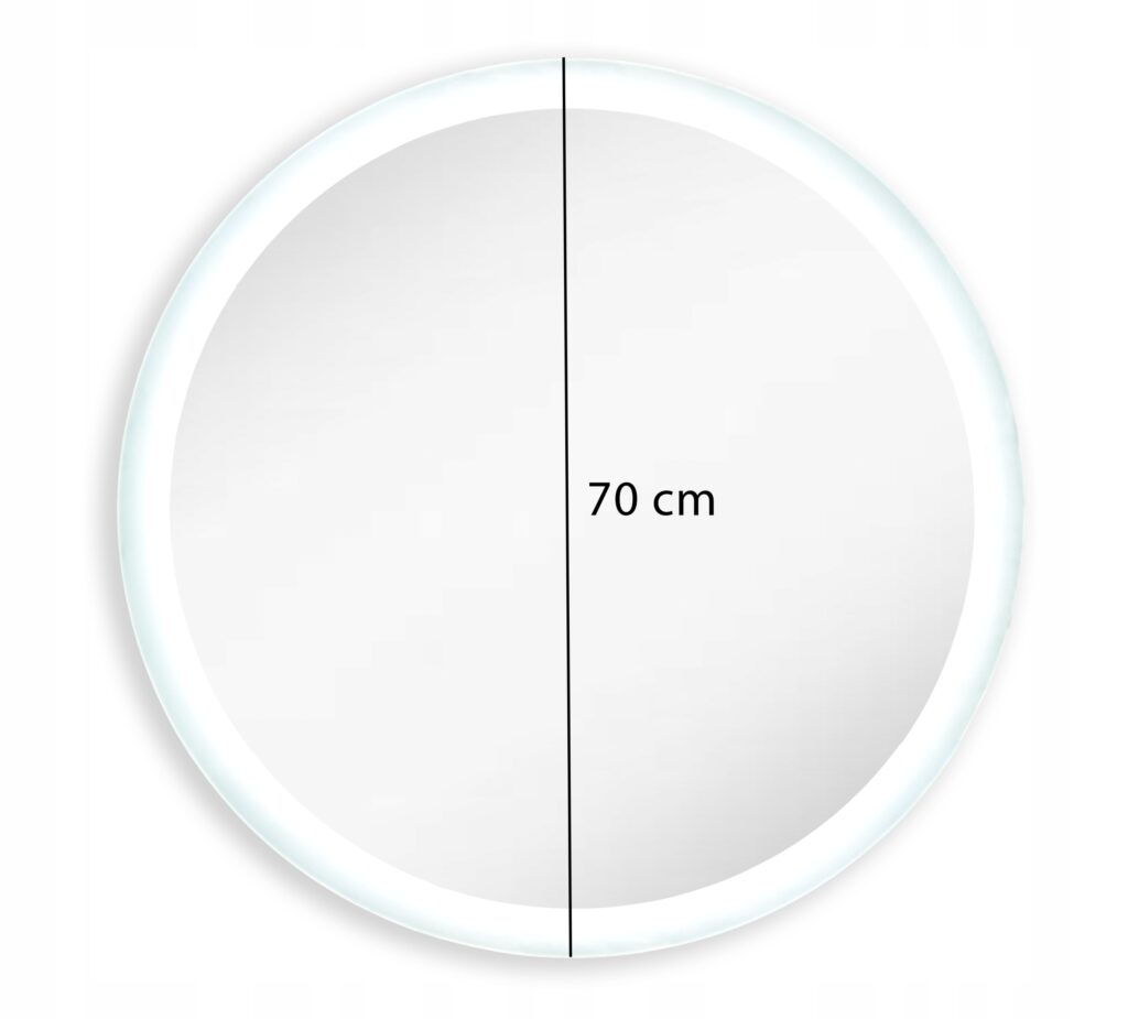 Lustro okrągłe podświetlane Led Ring fi 70cm - obrazek 8