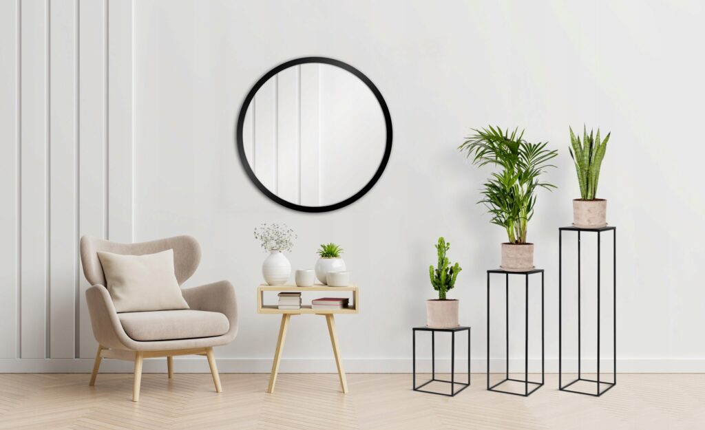 Kwietnik metalowy loft czarny zestaw 2 sztuki - obrazek 4