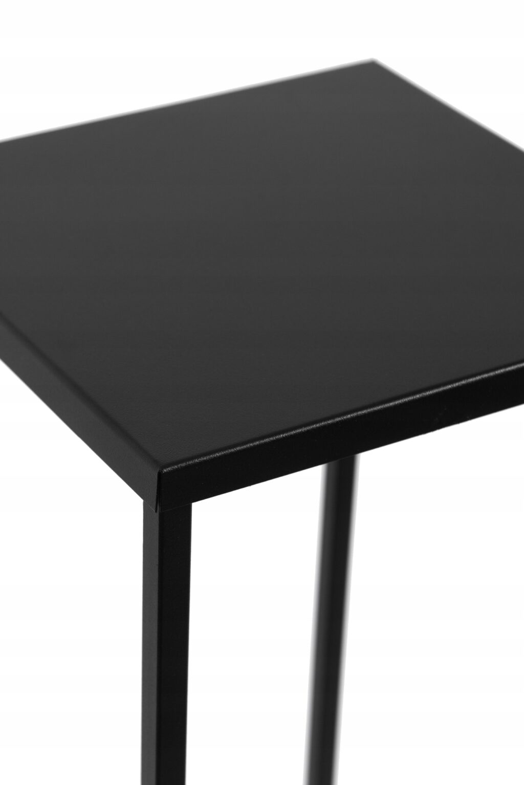 Kwietnik zestaw metalowy stojący loft czarny 2szt - obrazek 4