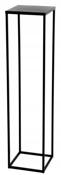 Kwietnik stojący metalowy loft czarny 80cm