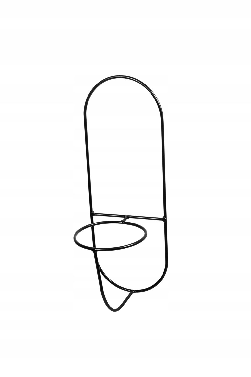 Kwietnik wiszący na ścianę loft czarny drut Piano - obrazek 2