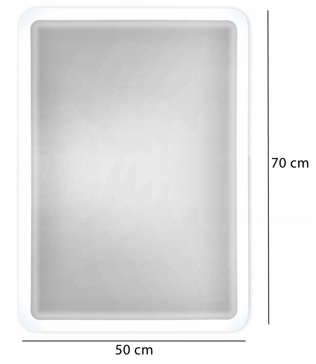 Lustro łazienkowe podświetlane Led Naxos 50x70cm - obrazek 6