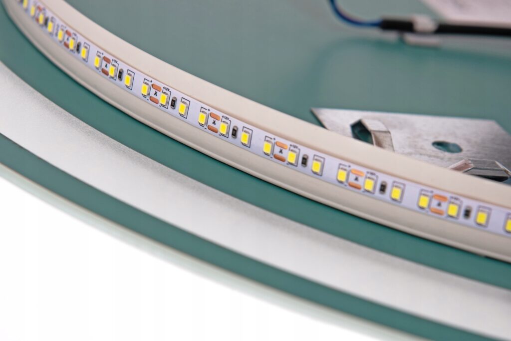 Lustro okrągłe podświetlane Led Optimo fi 50cm - obrazek 5