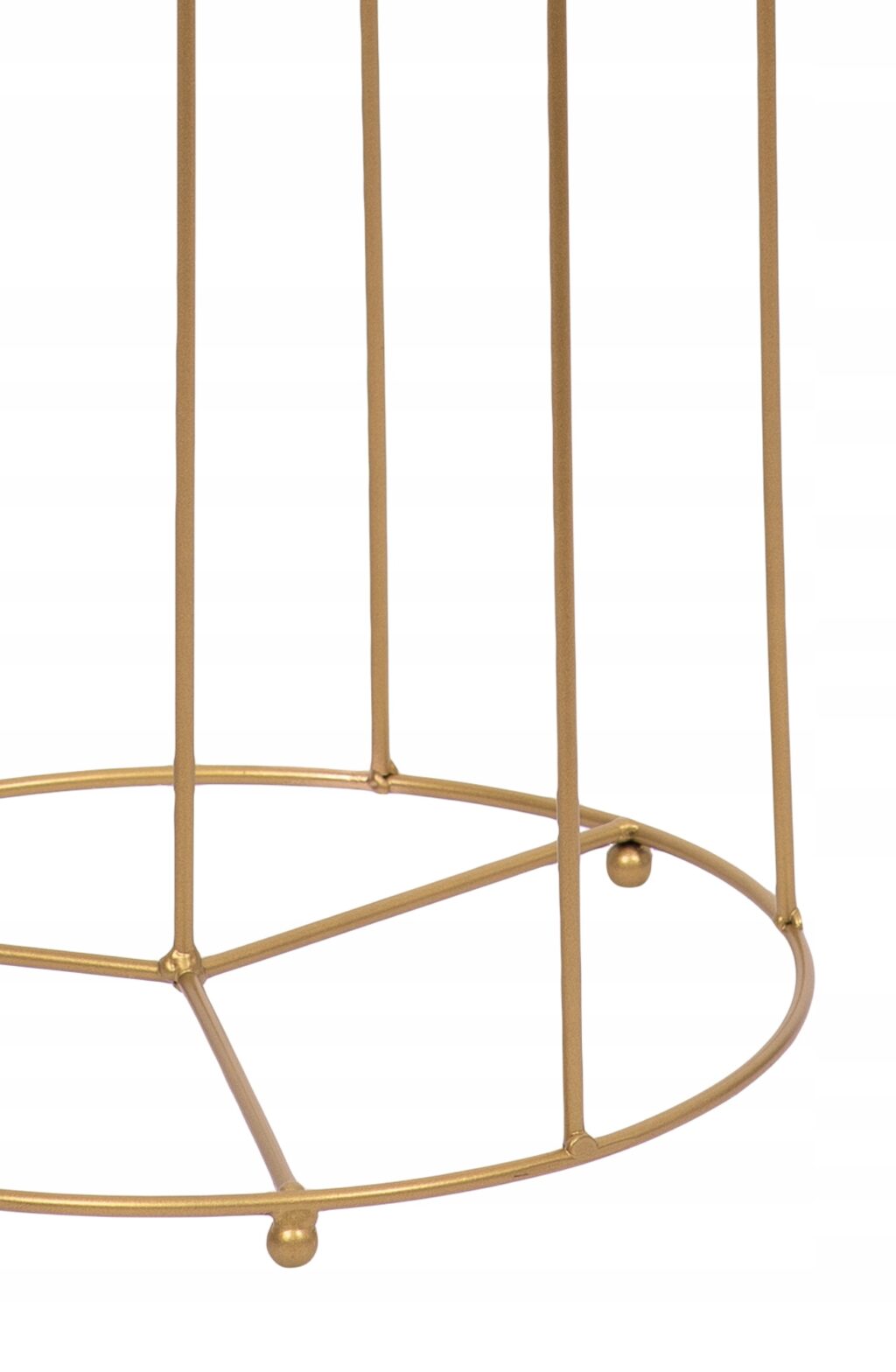 Kwietnik stojak metalowy loft złoty 3-donicowy - obrazek 5