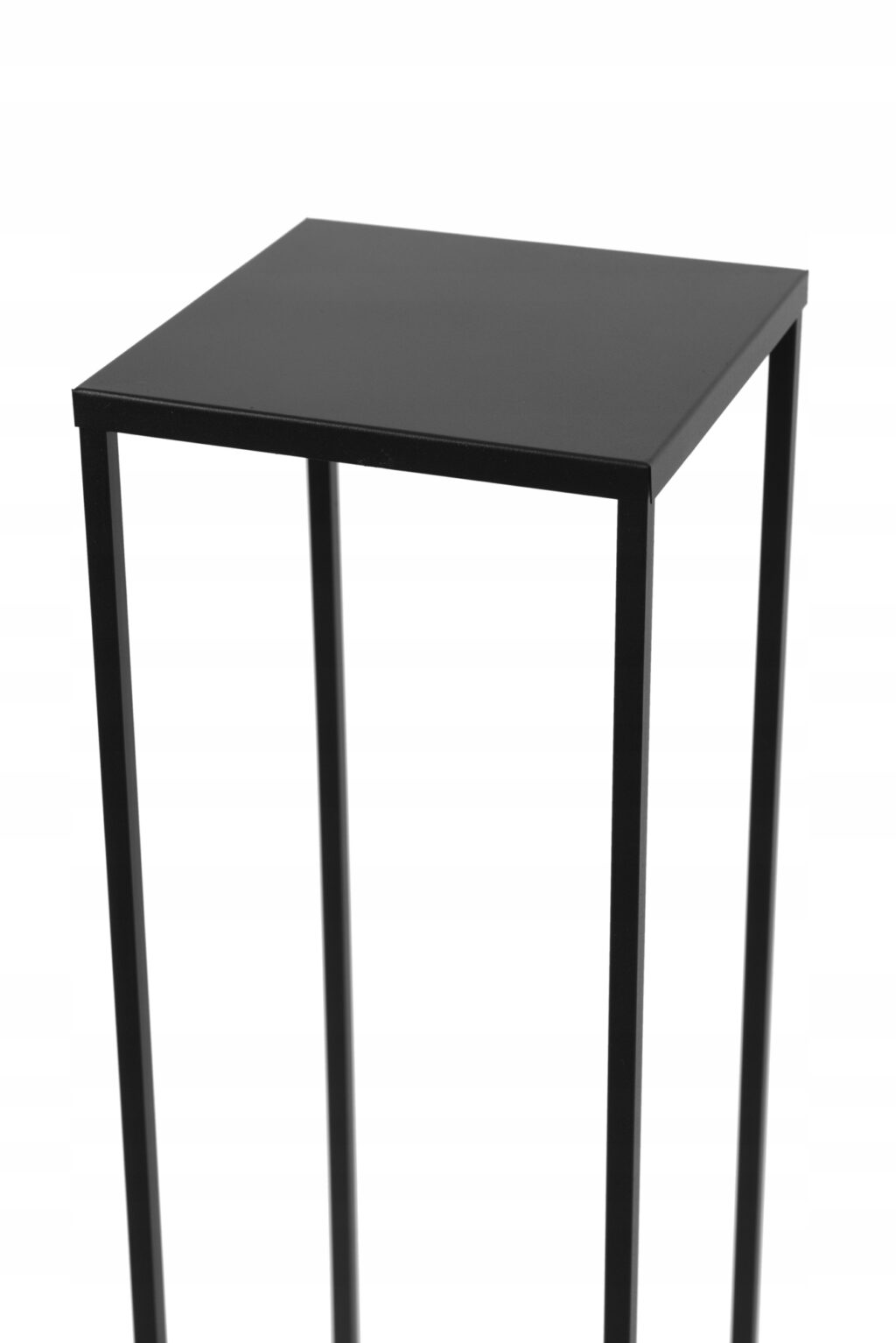 Kwietnik stojący metalowy loft czarny 80cm - obrazek 6