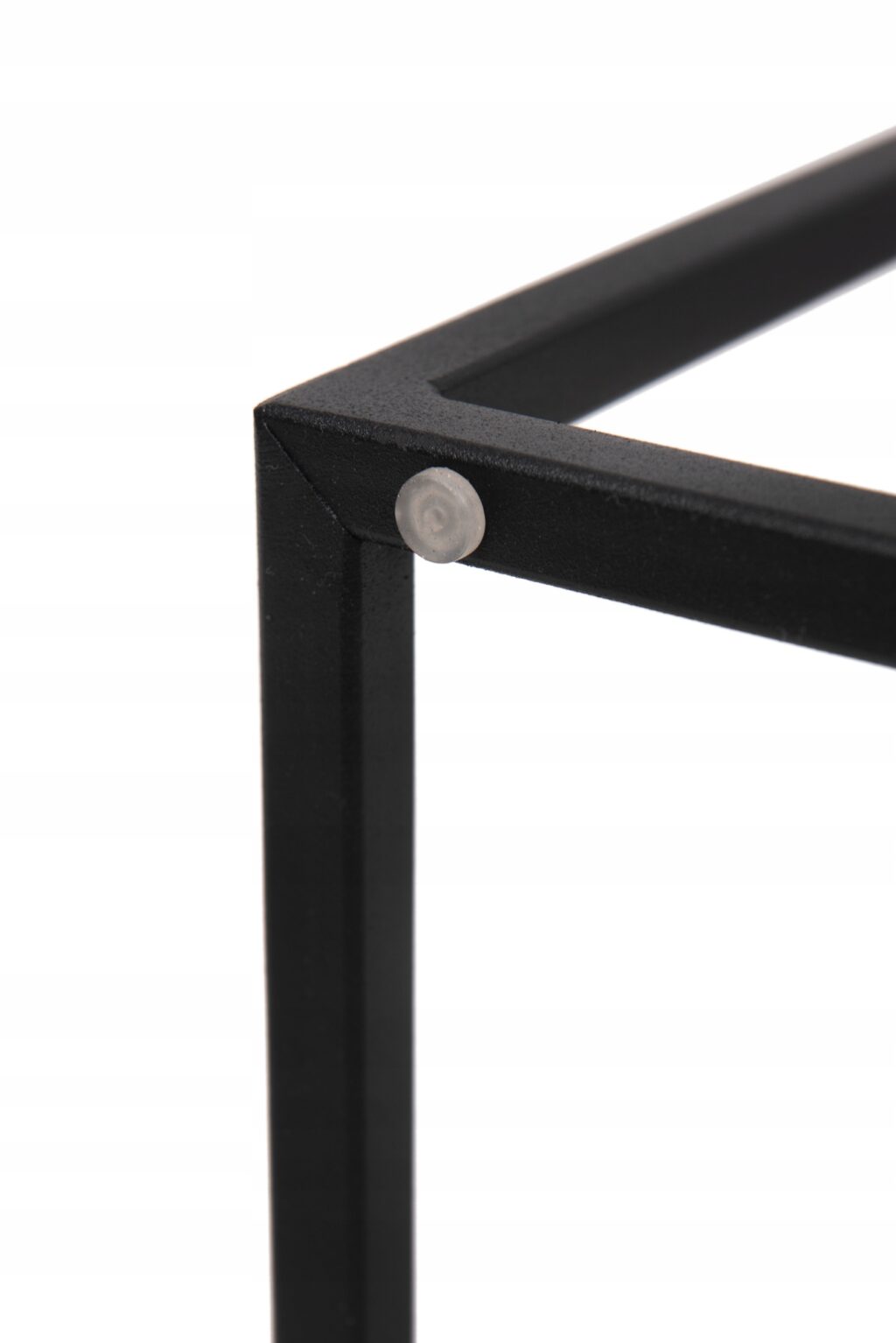 Kwietnik metalowy czarny blat dąb craft 70cm loft - obrazek 6