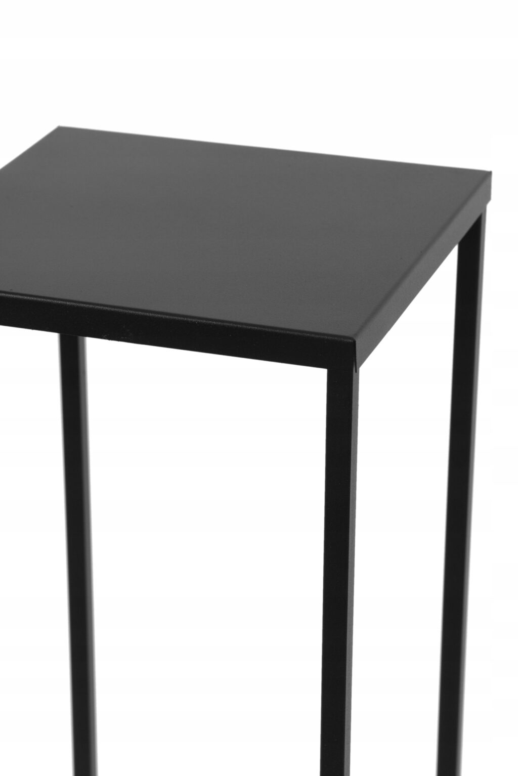 Kwietnik zestaw metalowy stojący loft czarny 2szt - obrazek 5