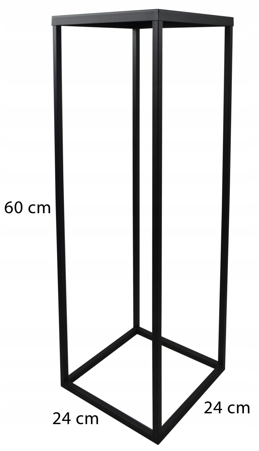 Kwietnik zestaw metalowy stojący loft czarny 2szt - obrazek 11
