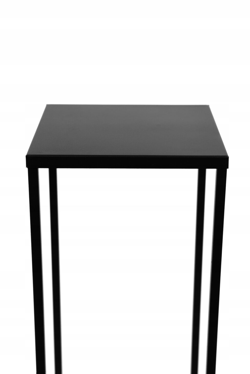Kwietnik stojący metalowy loft czarny 80cm - obrazek 8