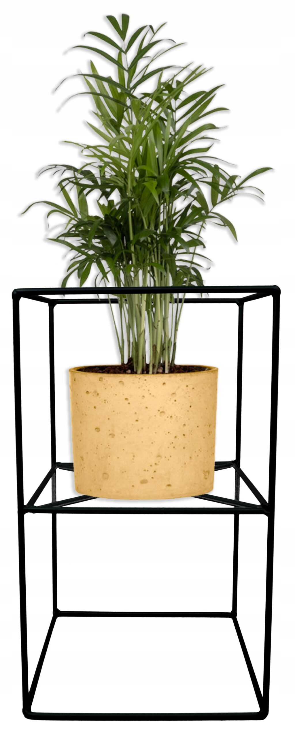 Kwietnik stojący Filo metalowy loft czarny 40 cm - obrazek 7