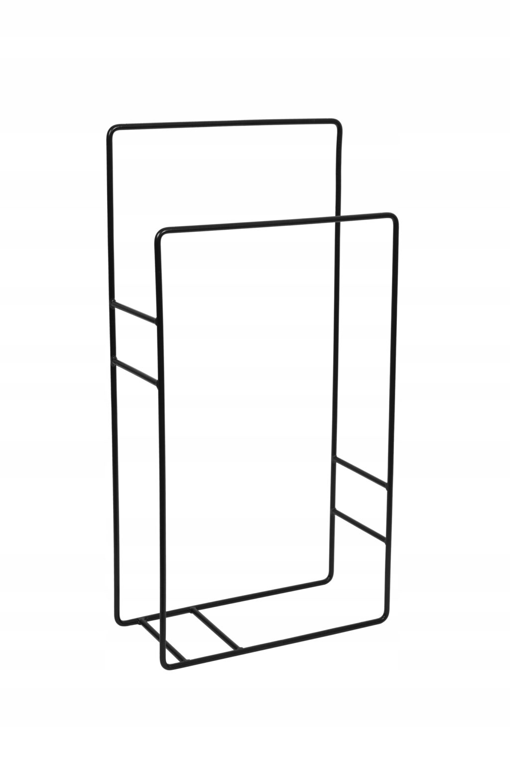 Stojak wieszak łazienkowy na ręczniki loft czarny - obrazek 3