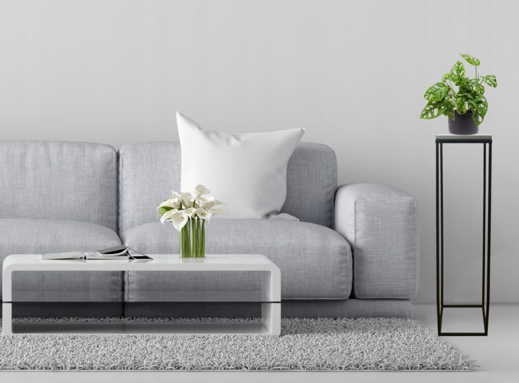 Kwietnik metal loft czarny blat Beton Ciemny 100cm - obrazek 2