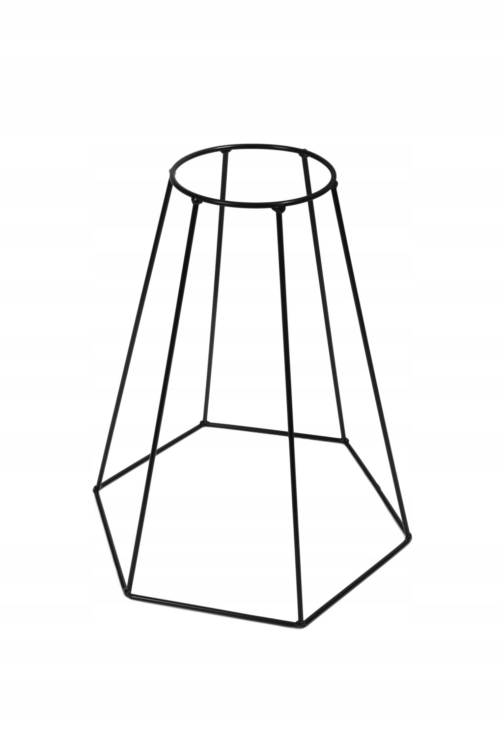 Kwietnik stojący metalowy loft czarny drut Stella - obrazek 3