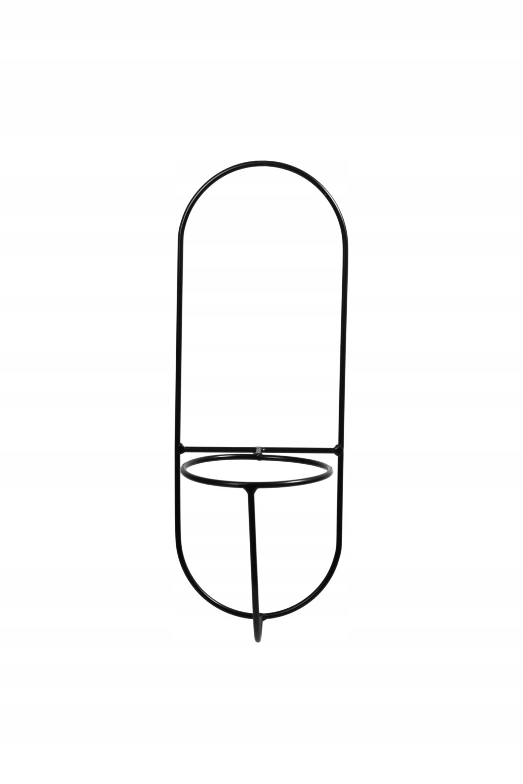 Kwietnik wiszący na ścianę loft czarny drut Piano - obrazek 3