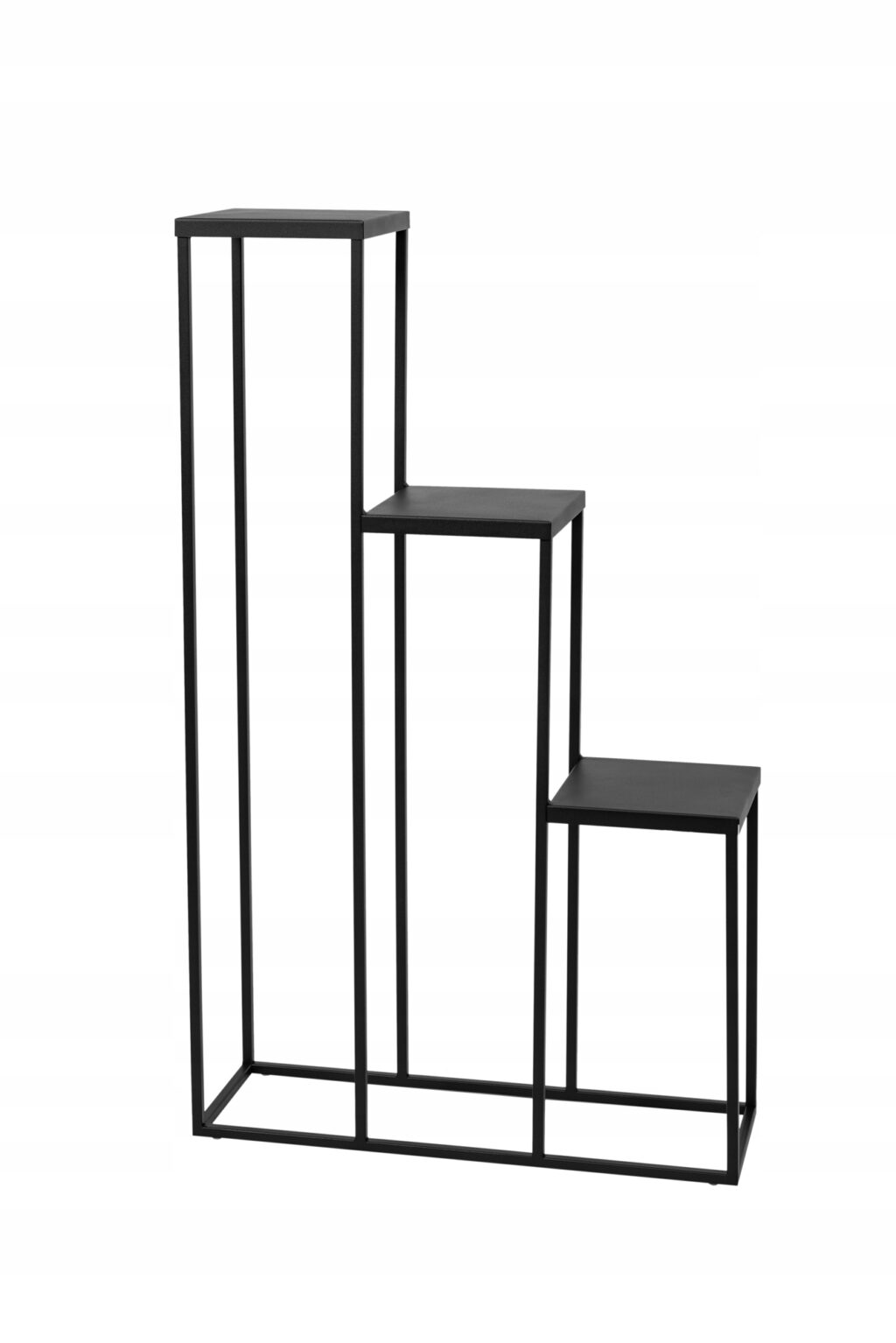 Kwietnik stojak metal loft 3 donicowy czarny