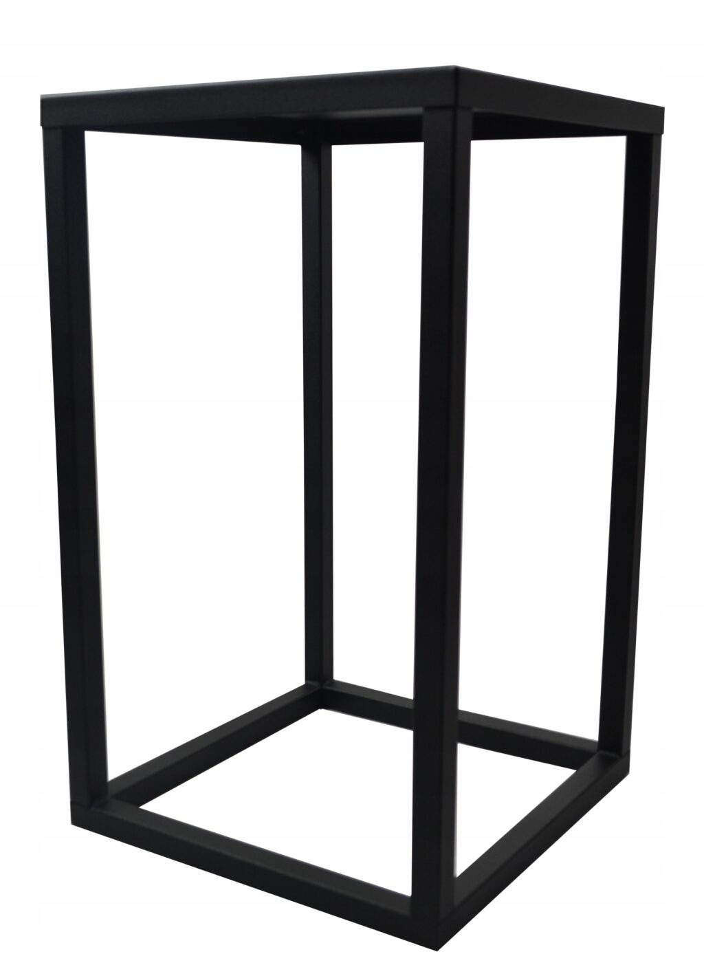 Kwietnik metalowy loft 40 cm solidny 16mm czarny