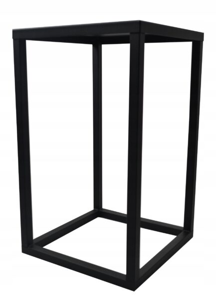 Kwietnik metalowy loft 40 cm solidny 16mm czarny