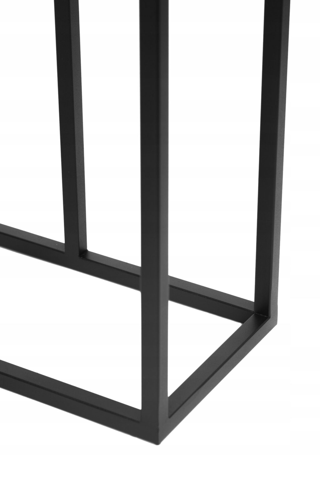 Kwietnik stojak metal loft czarny 3 donicowy blat - obrazek 3