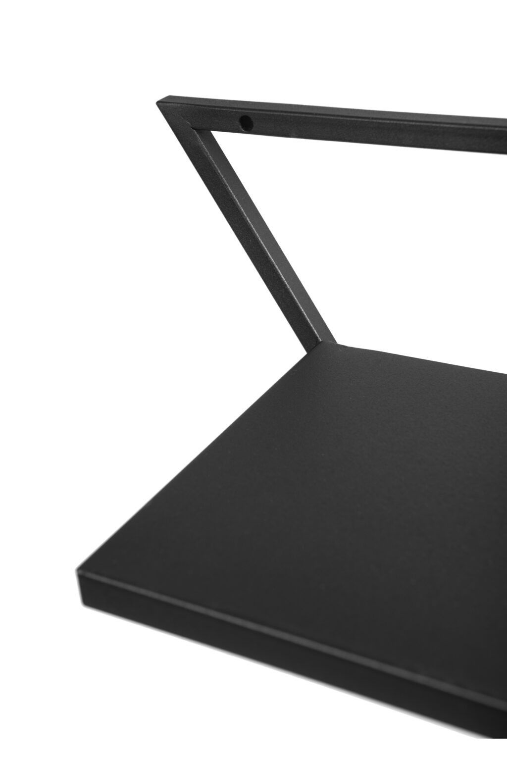 Kwietnik metalowy wiszący na ścianę loft czarny - obrazek 4