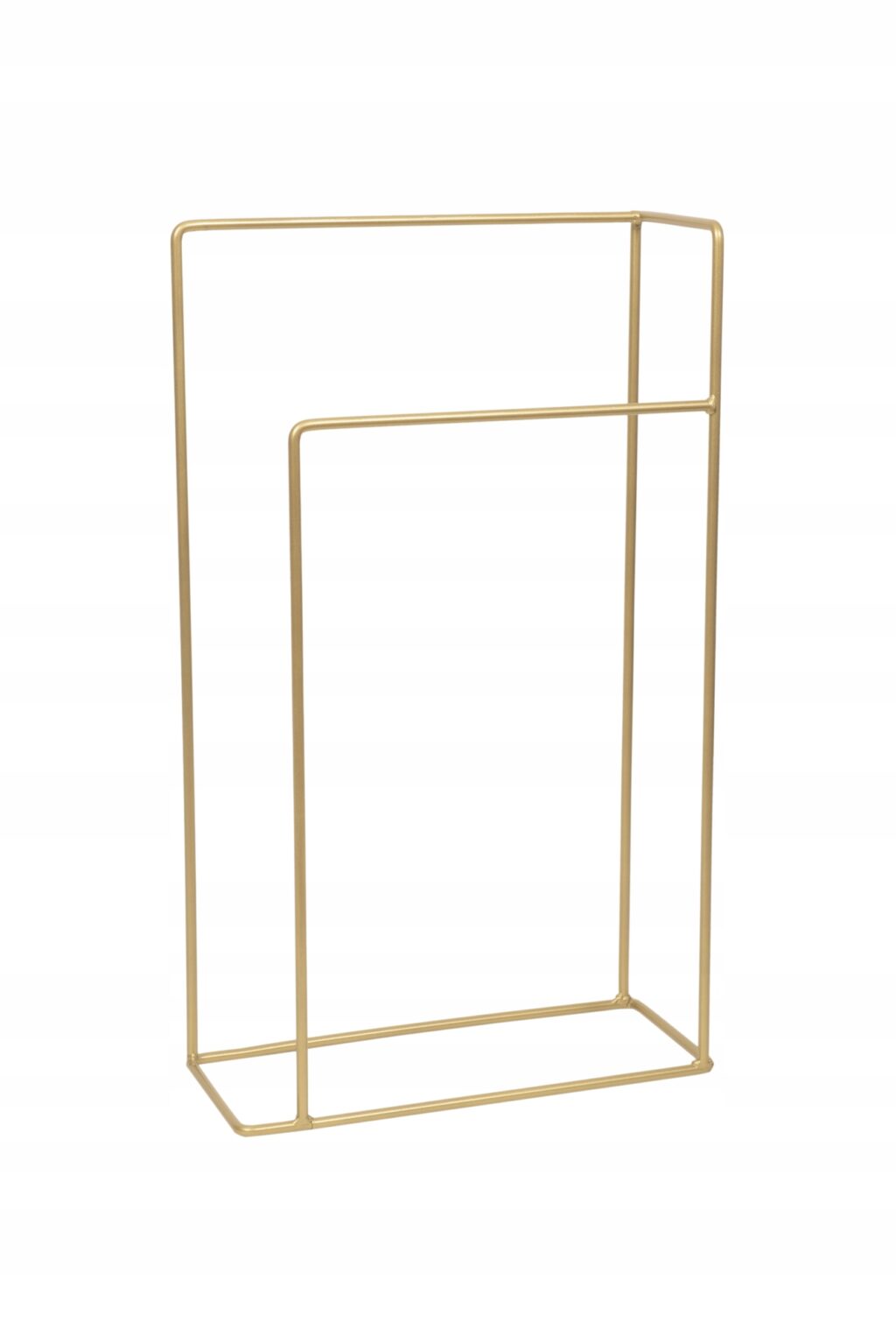 Stojak wieszak łazienkowy na ręczniki loft złoty - obrazek 3