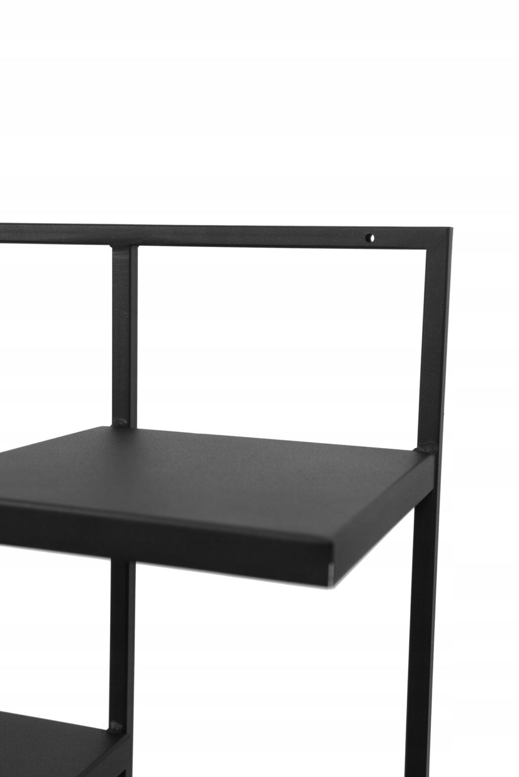 Kwietnik metalowy wiszący loft czarny 4 półki - obrazek 3