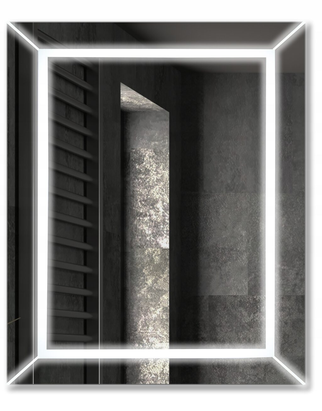Lustro łazienkowe podświetlane Led Exton 70x90cm - obrazek 3