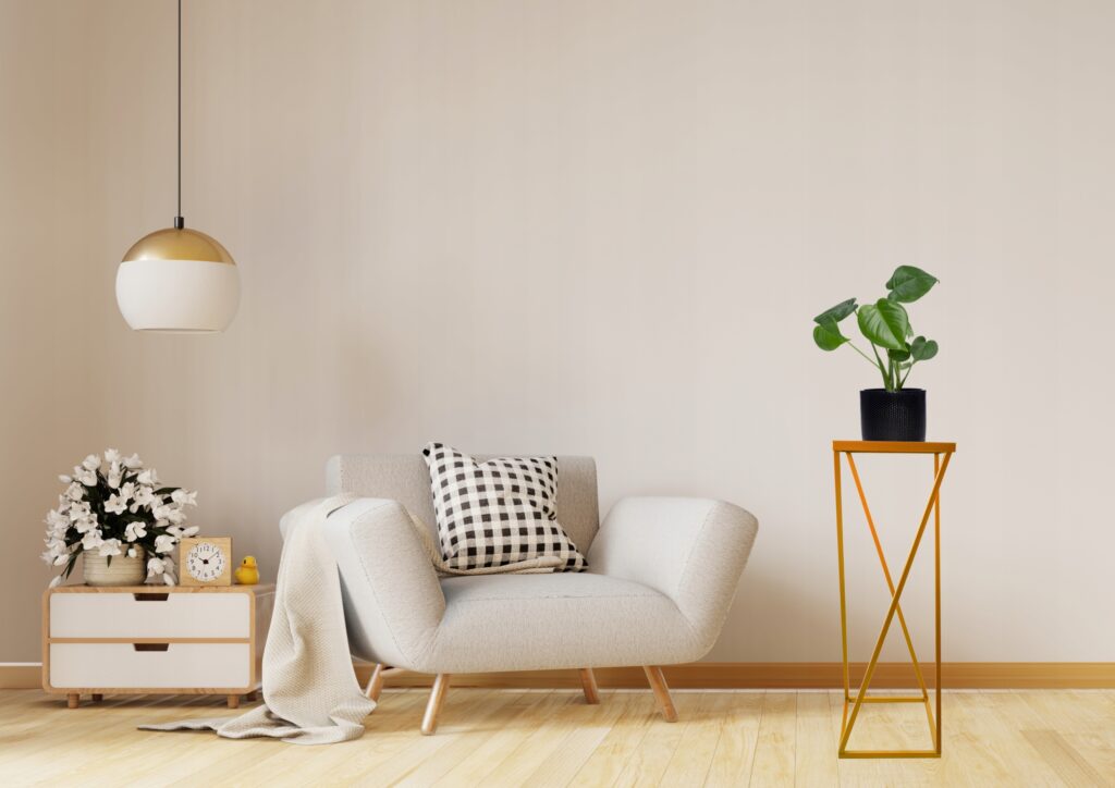 Kwietnik metalowy loft geometryczny 70 cm złoty - obrazek 5