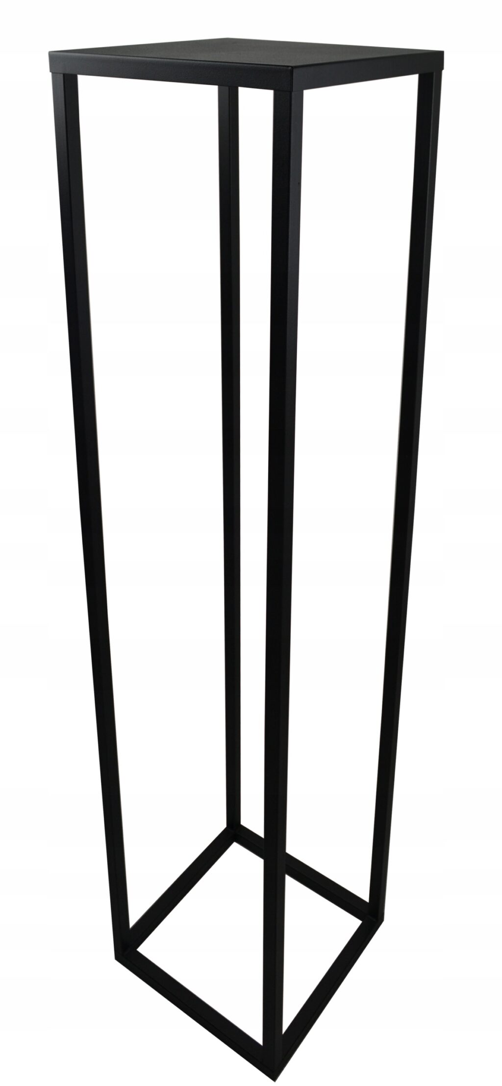 Kwietnik metalowy loft 100 cm solidny 16mm czarny