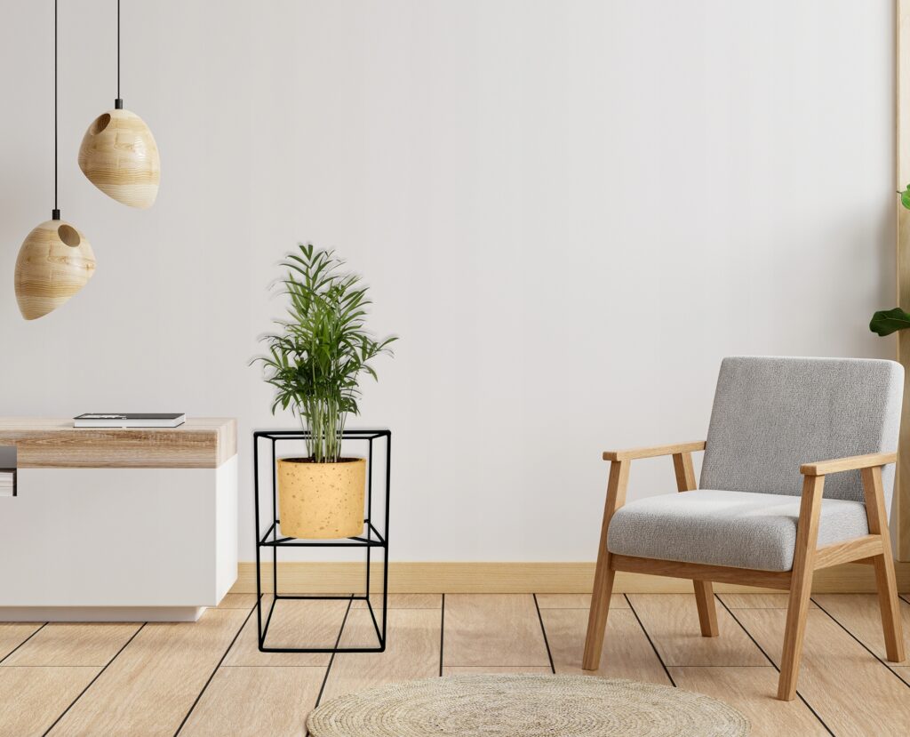 Kwietnik stojący Filo metalowy loft czarny 40 cm - obrazek 11