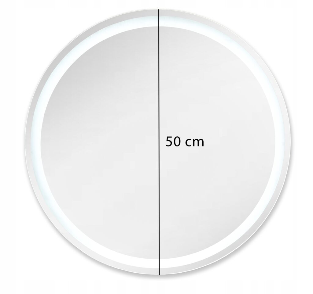 Lustro okrągłe podświetlane Led Optimo fi 50cm - obrazek 15
