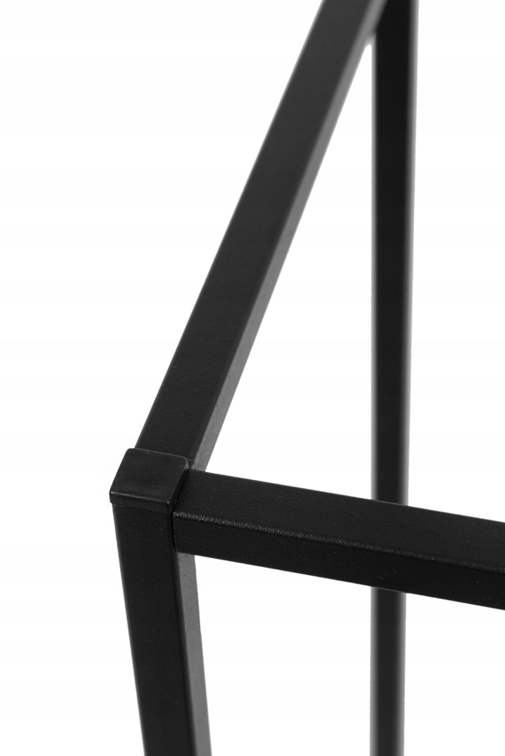 Kwietnik zestaw metalowy stojący loft czarny 2szt - obrazek 8