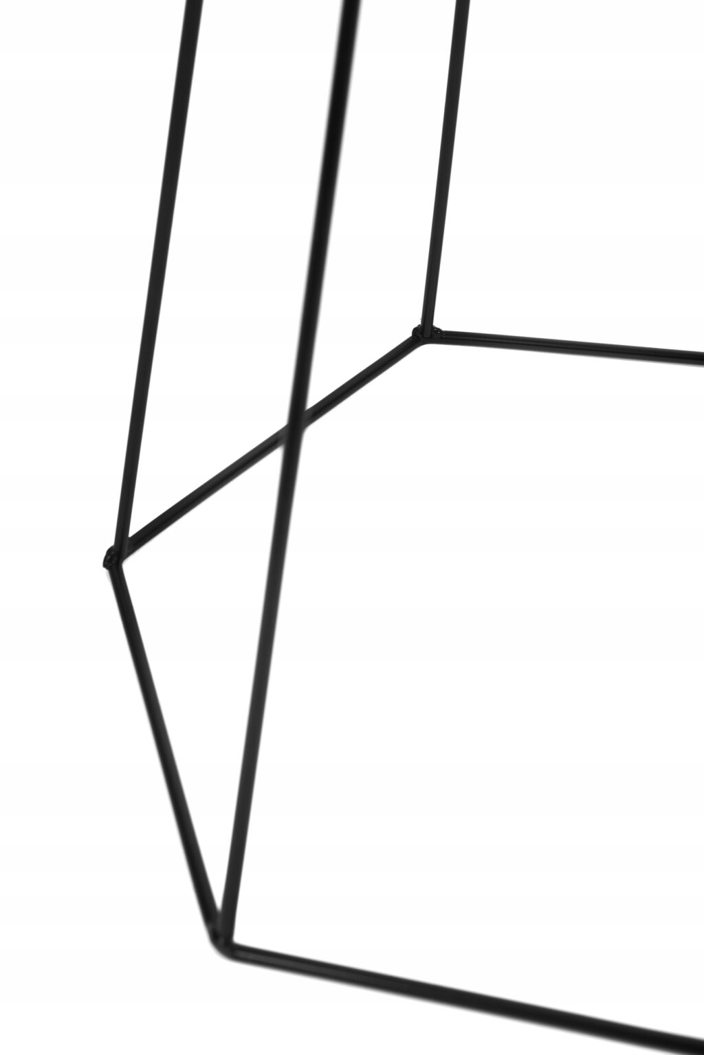 Kwietnik stojący metalowy loft czarny drut Stella - obrazek 4