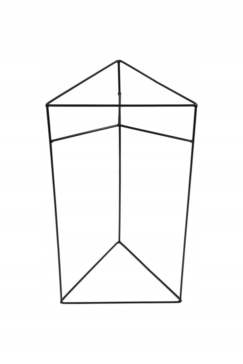 Kwietnik stojący metalowy loft czarny drut Asta - obrazek 3