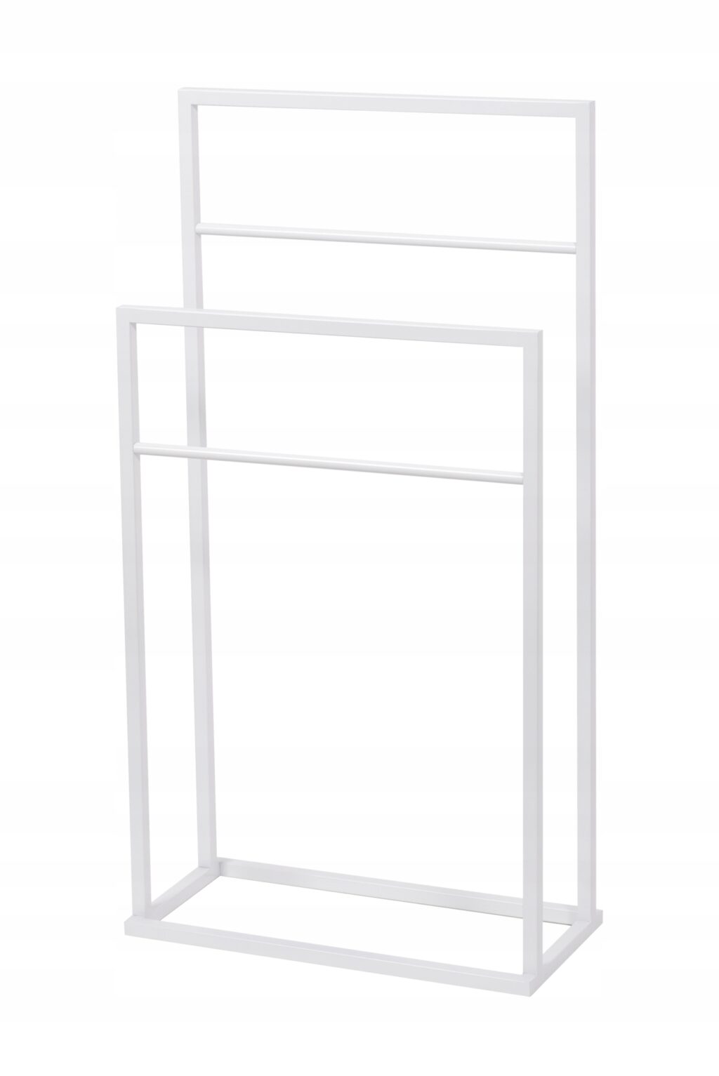 Stojak na ręczniki DUO 2-ramienny biały - obrazek 3