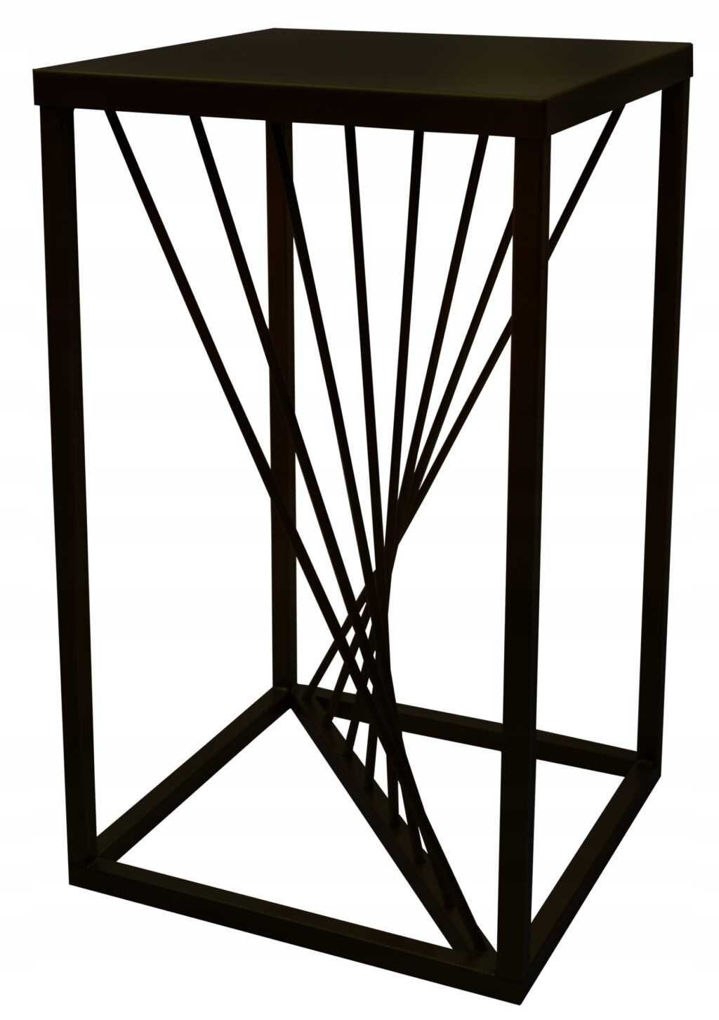 Kwietnik metalowy stojący RIVER czarny 40cm - obrazek 2