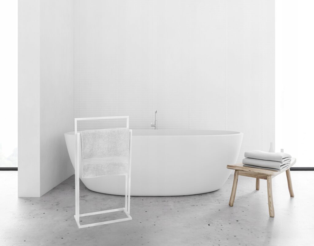 Stojak na ręczniki Vivo 2-ramienny biały - obrazek 3