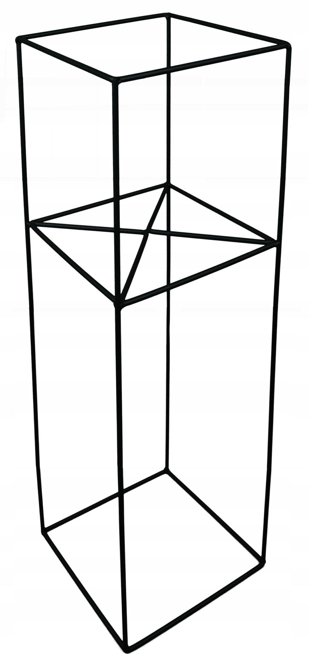 Kwietnik stojący Filo metalowy loft czarny 80 cm - obrazek 2