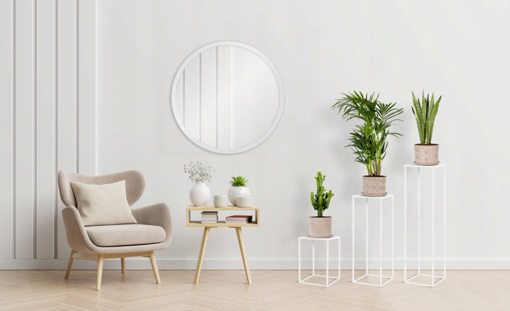 Kwietnik metalowy loft biały zestaw 3 sztuki - obrazek 7