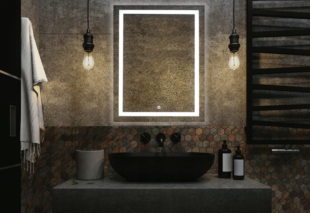 Lustro Led z włącznikiem Nocturn 50x70cm - obrazek 5