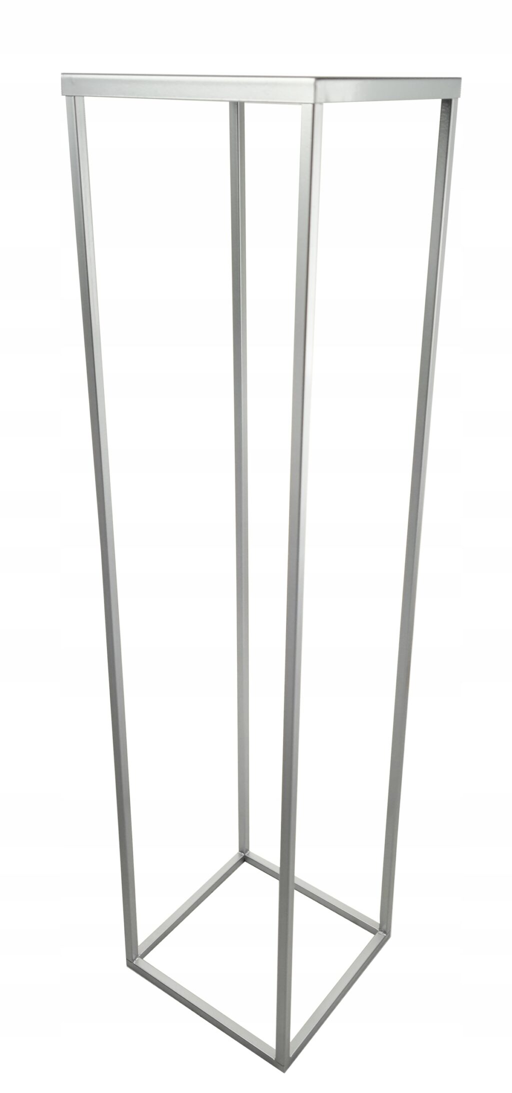 Kwietnik stojący metalowy glamour 100cm srebrny - obrazek 6