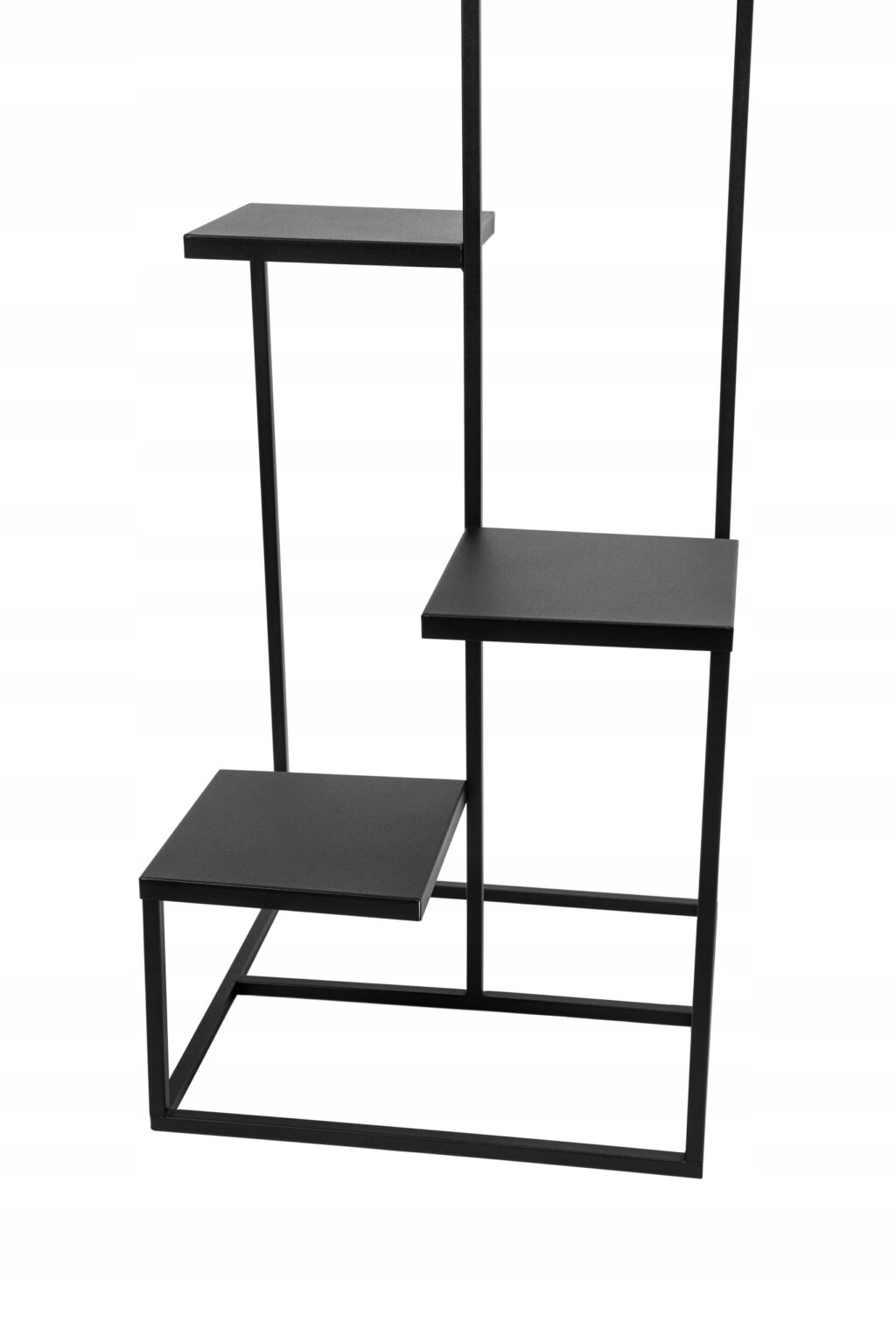 Kwietnik stojak metalowy loft czarny 4 donicowy - obrazek 6