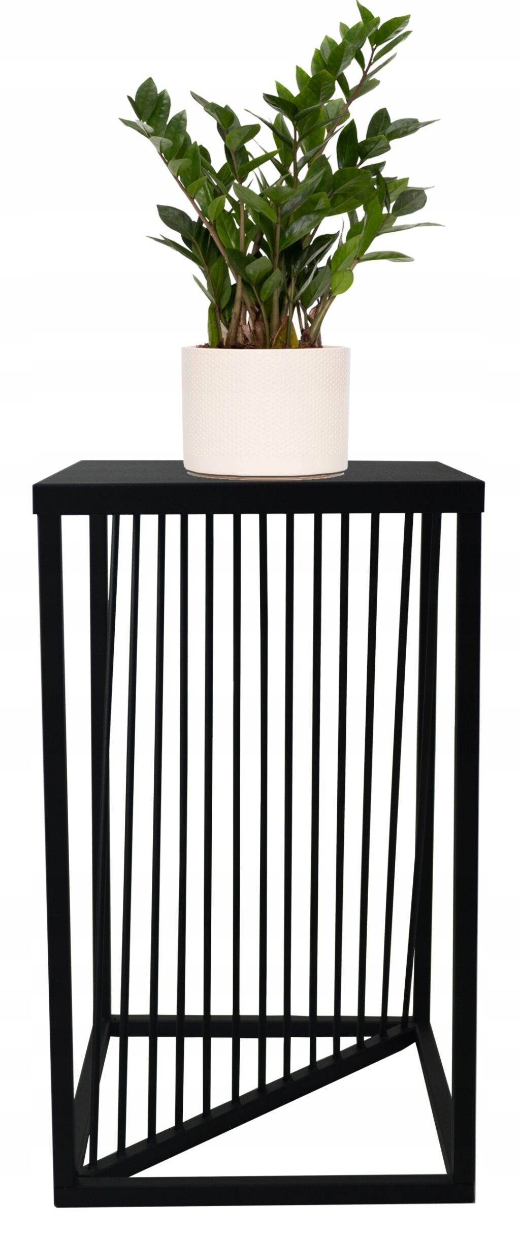 Kwietnik metalowy stojący RIVER czarny 40cm - obrazek 3