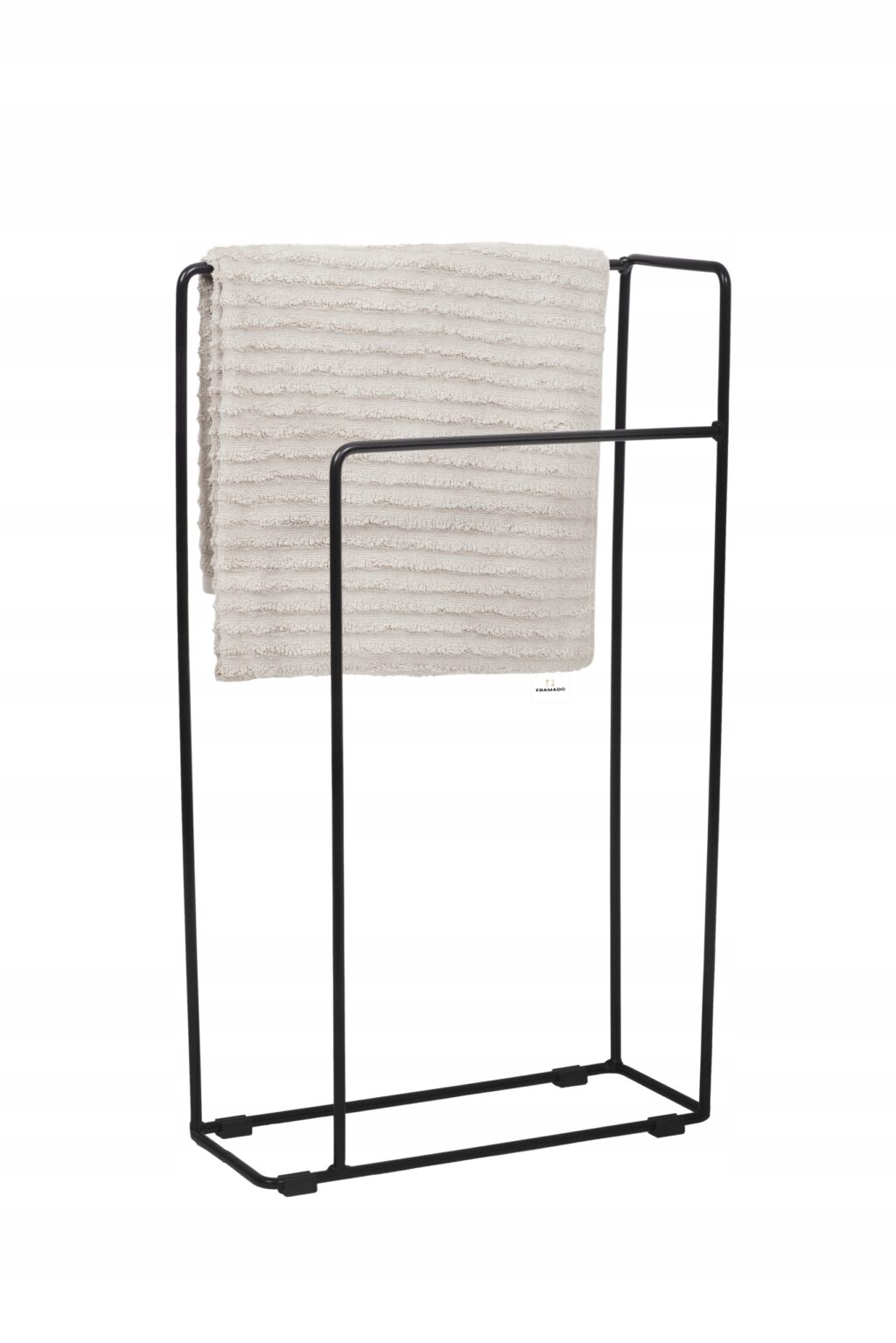 Stojak wieszak łazienkowy na ręczniki loft czarny